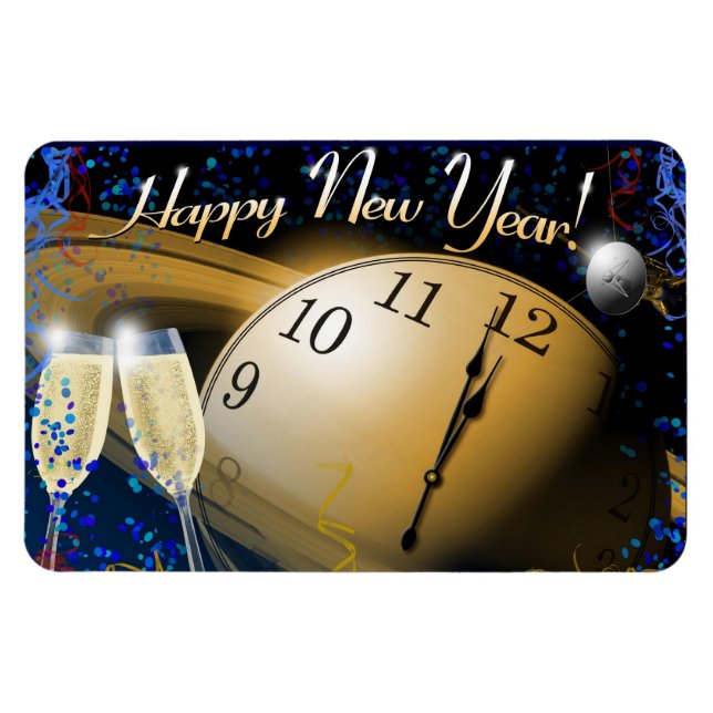 Imán Feliz Año Nuevo (Horizontal)