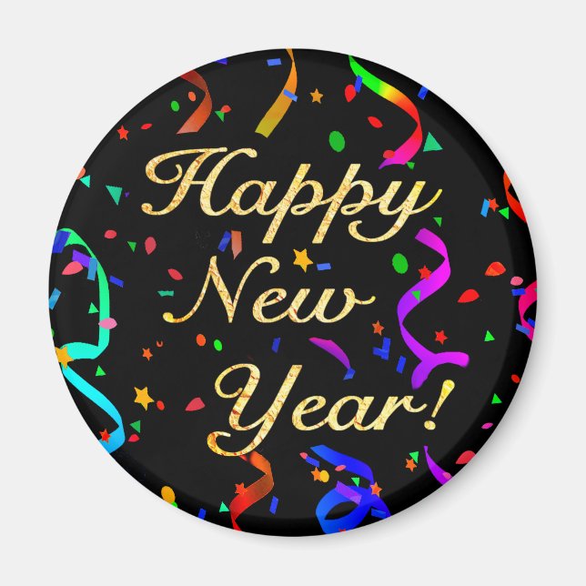 Imán ¡Feliz Año Nuevo! (Frente)