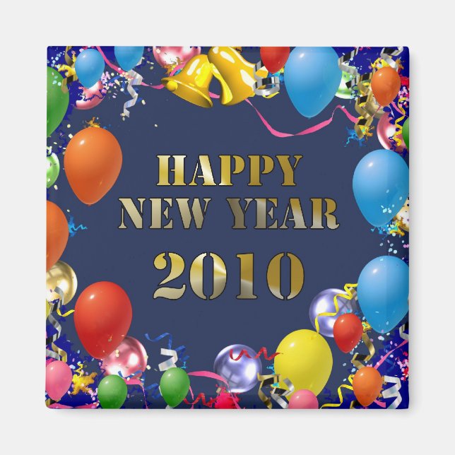 Imán Feliz Año Nuevo 2010 (Frente)