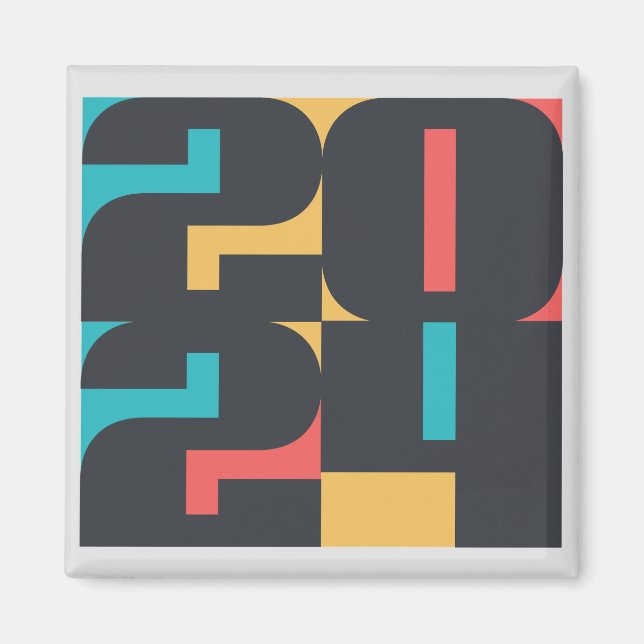 Imán Feliz Año Nuevo 2024 (Frente)