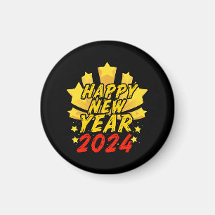 Imán Feliz año nuevo 2024