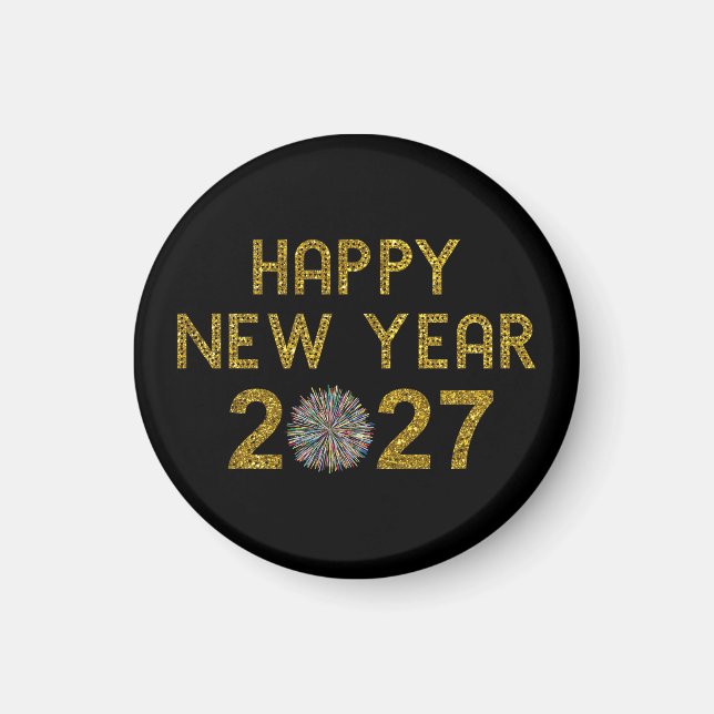 Imán Feliz Año Nuevo 2027 (Frente)