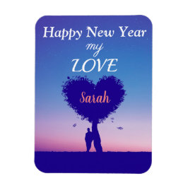 Imán Feliz año nuevo amor