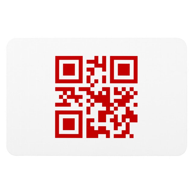 Imán ¡Feliz Año Nuevo! — Código QR (Horizontal)