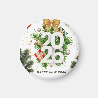 Imán Feliz Año Nuevo – Juguetes Navideños Festivos, Ado