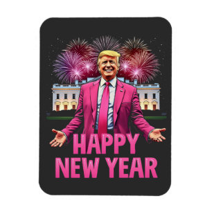 Imán Feliz Año Nuevo La Resolución De Trump 2025