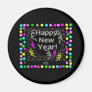 Imán Feliz Año Nuevo Magnet
