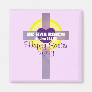 Imán Feliz Año Pascua, Biblia Verse Año Personalizado P