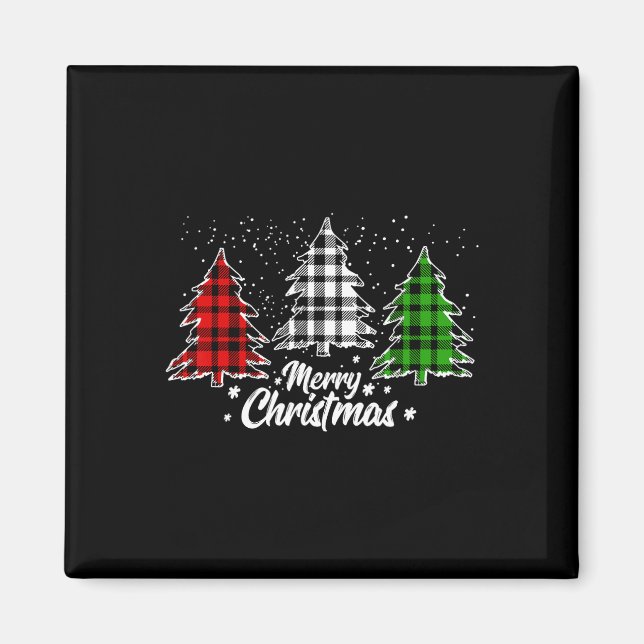 Imán Feliz Árbol de Navidad Navidad Navidad Navidad Búf (Frente)
