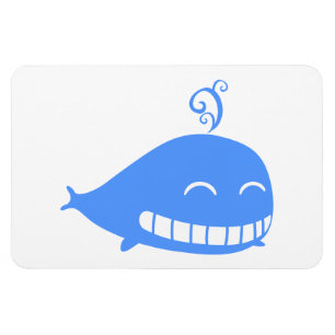 Imán Feliz ballena azul