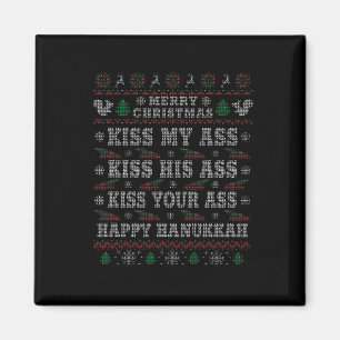 Imán Feliz beso navideño mi feliz Hanukkah