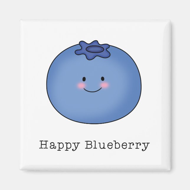 Imán Feliz Blueberry (Frente)