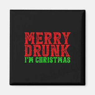 Imán Feliz Borracho, soy Navidades Santa X-mas Fea Navi