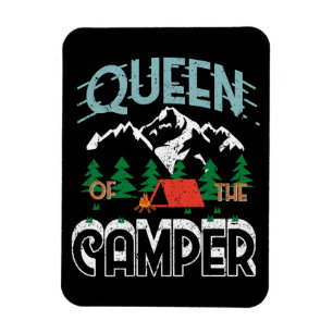 Imán Feliz Camionera De Camper, Divertida Reina Del Cam