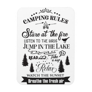 Imán Feliz Camper Camping
