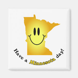 Imán Feliz Cara - ¡Tengan un Día de Minnesota!