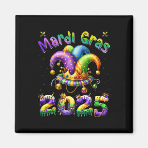 Imán Feliz Carnaval de Mardi Gras 2025 Jester O
