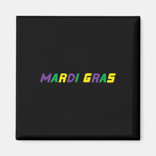 Imán Feliz Carnaval de Mardi Gras Louisiana Hombres de 