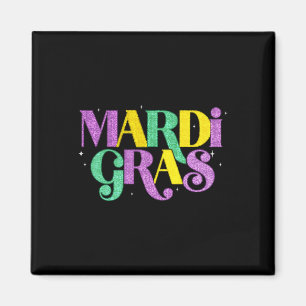 Imán Feliz Carnaval de Mardi Gras Martes Gordo Fleur De