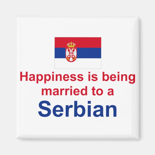 Imán Feliz Casamiento Con Un Serbio (Frente)