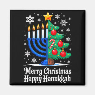 Imán Feliz Chrismukkah Feliz Navidad Hanukkah Coinciden