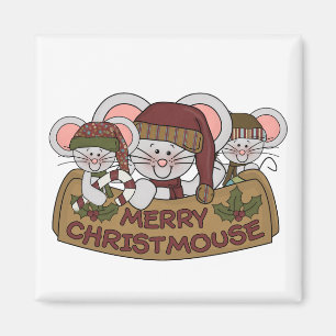 Imán Feliz Christmouse