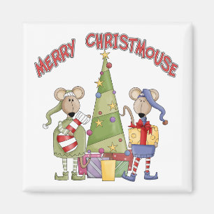 Imán Feliz Christmouse