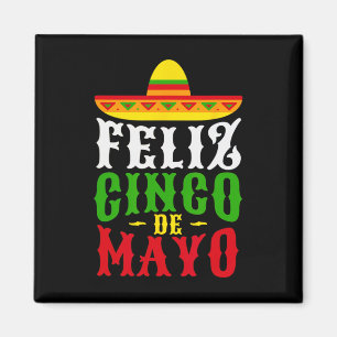 Imán Feliz Cinco De Mayo Festival Mexicano