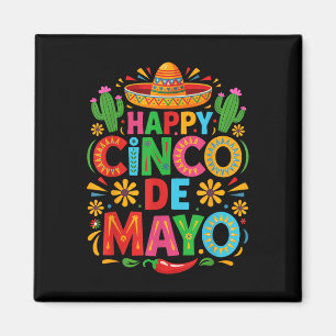 Imán Feliz Cinco De Mayo Fiesta Hombres Fiestas Mexican