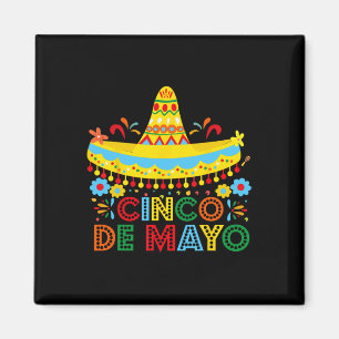 Imán Feliz Cinco De Mayo México Fiesta Taco Guitar Cinc
