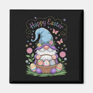 Imán Feliz Conejo de Pascua Gnome Hug Eggs de Pascua Gn
