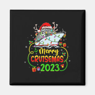 Imán Feliz Crucero de Navidad Vacaciones Familiares en 