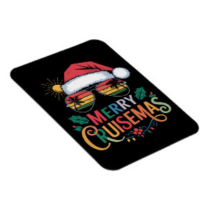 Imán Feliz Crucero Navidad 2024 Santa Reno Ciervo 