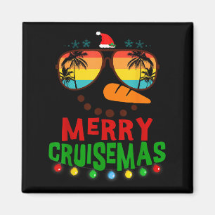 Imán Feliz Cruisemas 2025 Navidad Santa Muñeco de Nieve