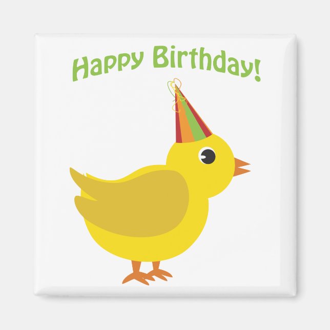 Imán ¡Feliz cumpleaños! (Frente)