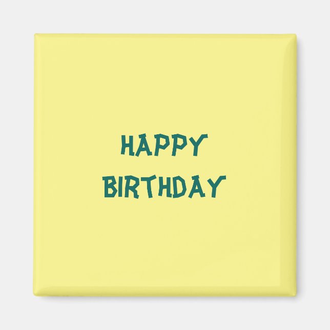 Imán Feliz cumpleaños (Frente)