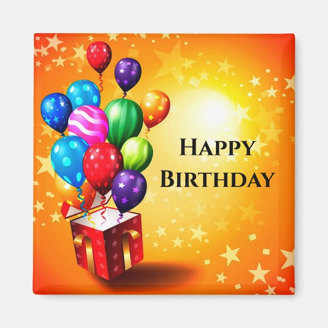 Imán Feliz cumpleaños (Frente)