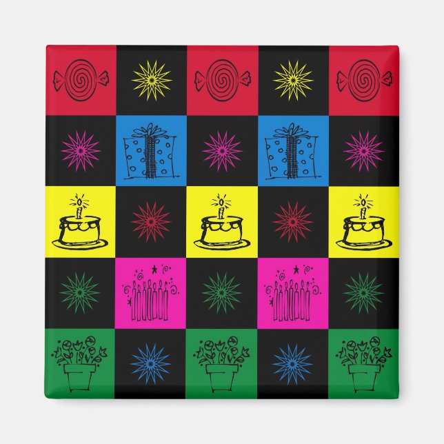 Imán Feliz cumpleaños (Frente)