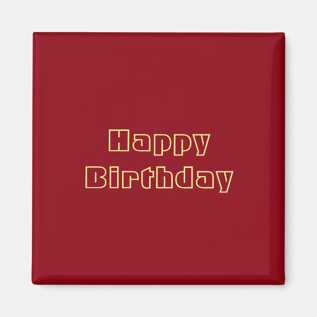 Imán Feliz cumpleaños (Frente)