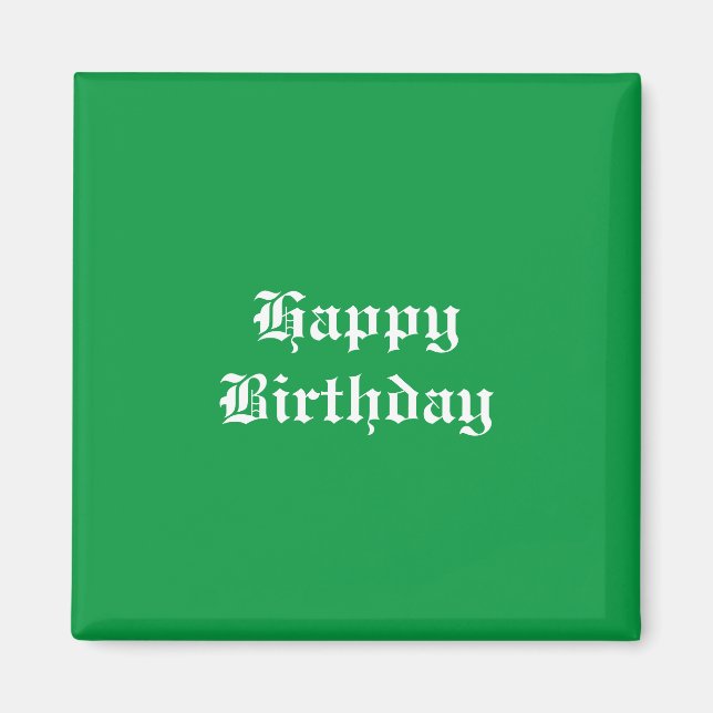 Imán Feliz cumpleaños (Frente)