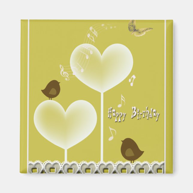 Imán Feliz cumpleaños (Frente)