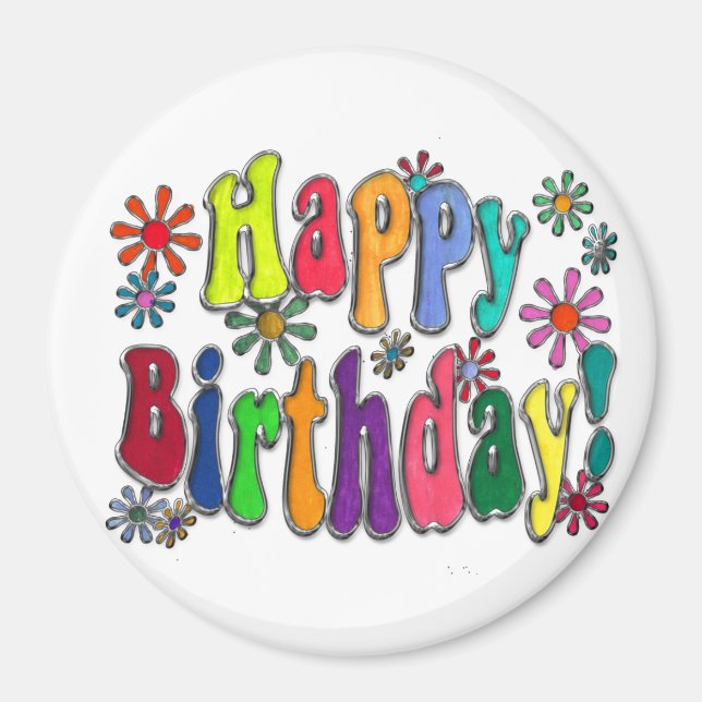 Imán Feliz cumpleaños (Frente)