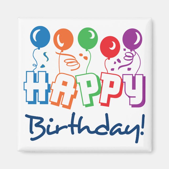 Imán Feliz cumpleaños (Frente)