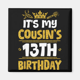 Imán Feliz Cumpleaños 13 de mi Primo 2012 13 Años