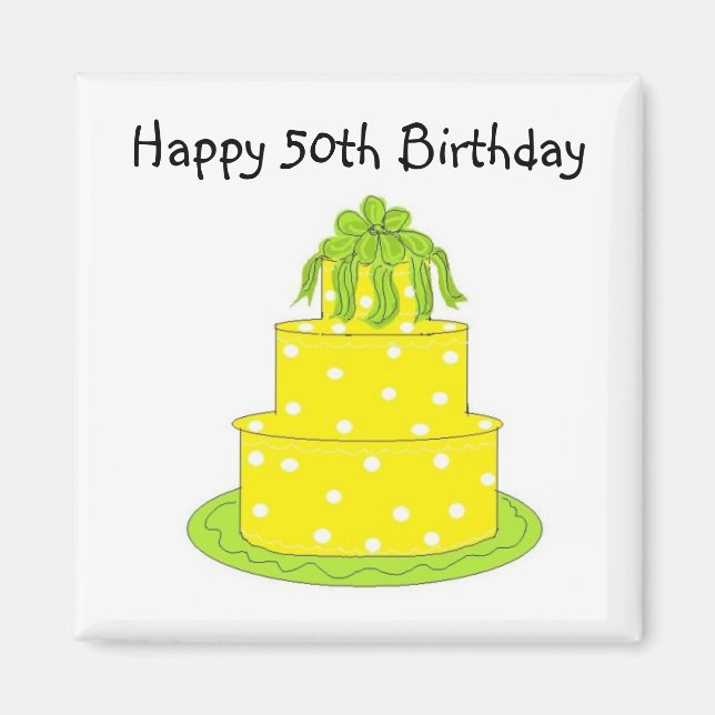 Imán Feliz cumpleaños 50 (Frente)