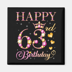 Imán Feliz cumpleaños 63 63 años hombres mujeres cumple