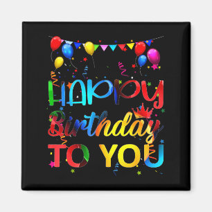 Imán Feliz cumpleaños a la fiesta de cumpleaños para ni