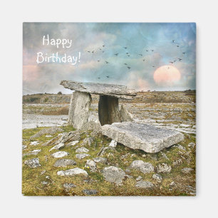 Imán Feliz cumpleaños a las ruinas celtas