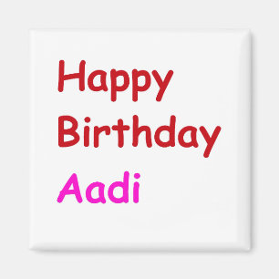 Imán Feliz cumpleaños Aadi
