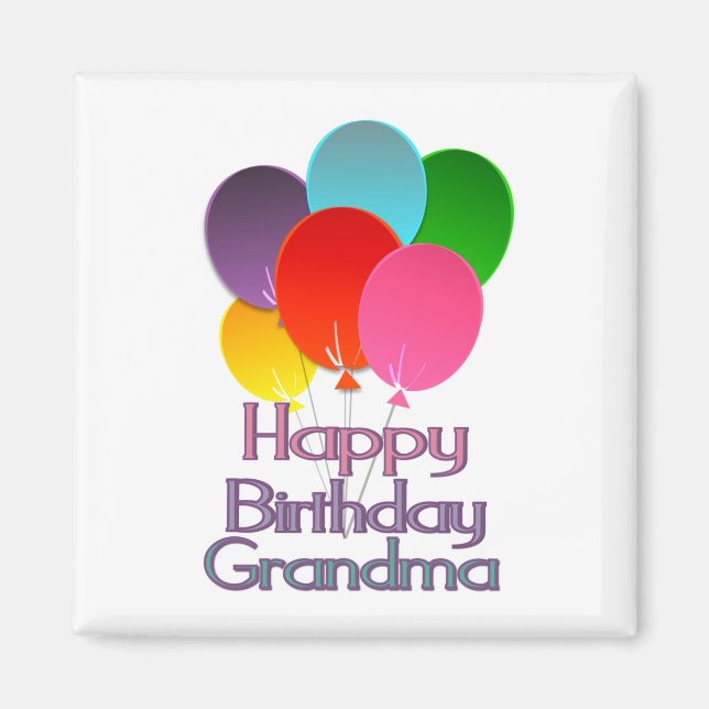 Imán Feliz cumpleaños, abuela (Frente)